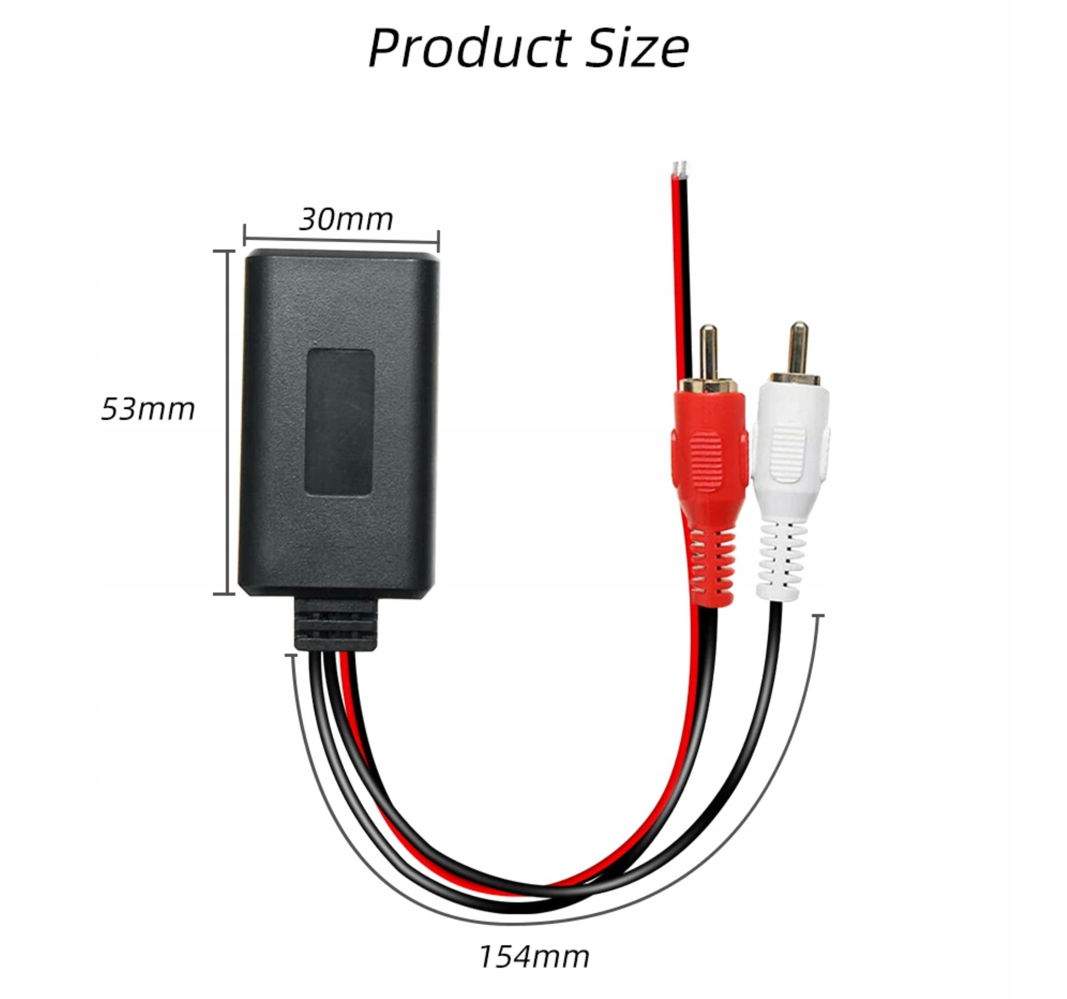 MODUŁ ADAPTER BLUETOOTH DO RADIA SAMOCHODOWEGO AUX RCA CINCH BLUETOOTH 5.0 Marka bez marki