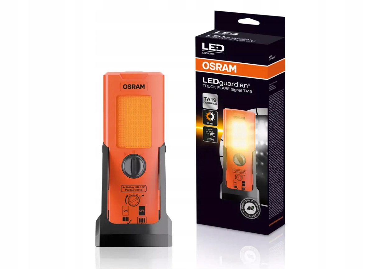 Osram LEDguardian Truck Flare Signal TA19 Led signálne svetlo, 4xAA (LR6)