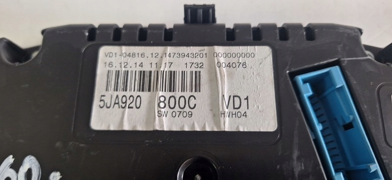 dials SKODA RAPID 5JA920800C