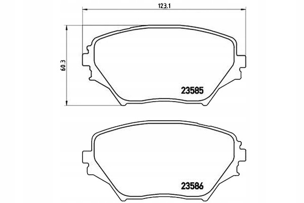 Brembo Brzdové Destičky Toyota RAV-4 00-05 Asistent řidiče #28