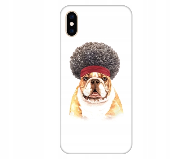 

Etui na telefon iPhone X / Xs Bulldog afro pies ak