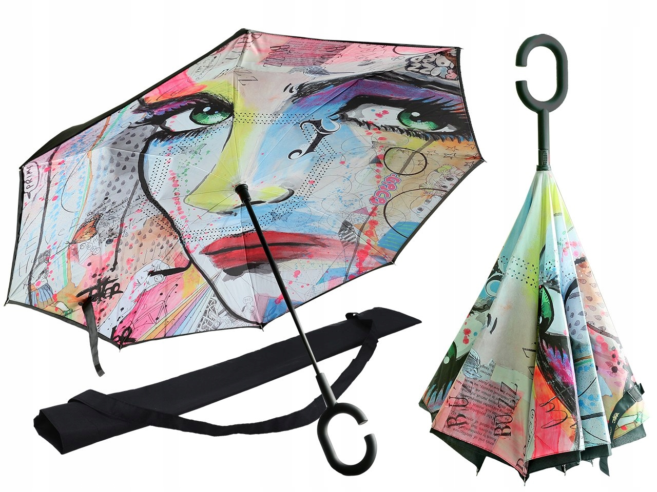 

Parasolka odwrotnie otwierana Loui Jover deszcz