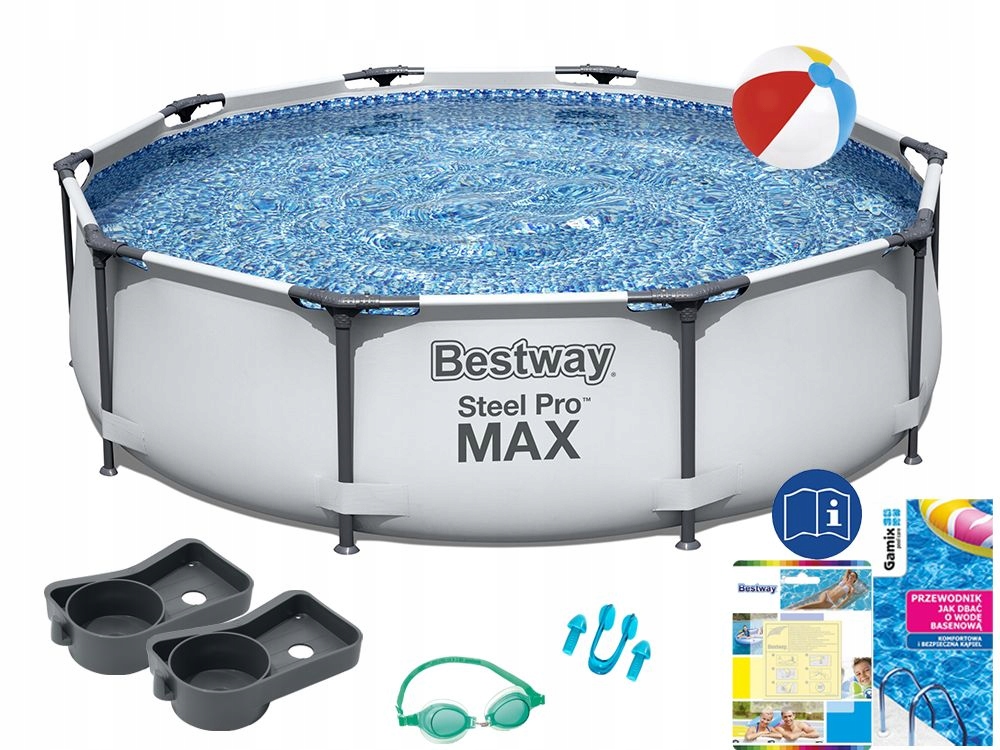 

Basen stelażowy okrągły Bestway 305 x 305 cm