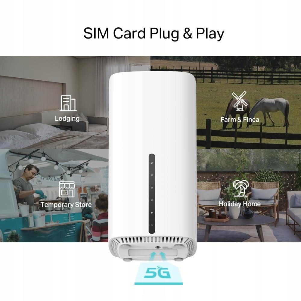 TP-LINK Archer NX600 Router: 5G LTE WiFi 6, Dualband, SIM, 2.5G Port — miniatura 5
