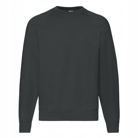 

Bluza męska Raglan Sweat FruitLoom Czarny XXL