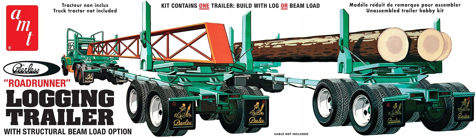 Model Plastikowy - Naczepa Peerless Logging Trailer - AMT1103