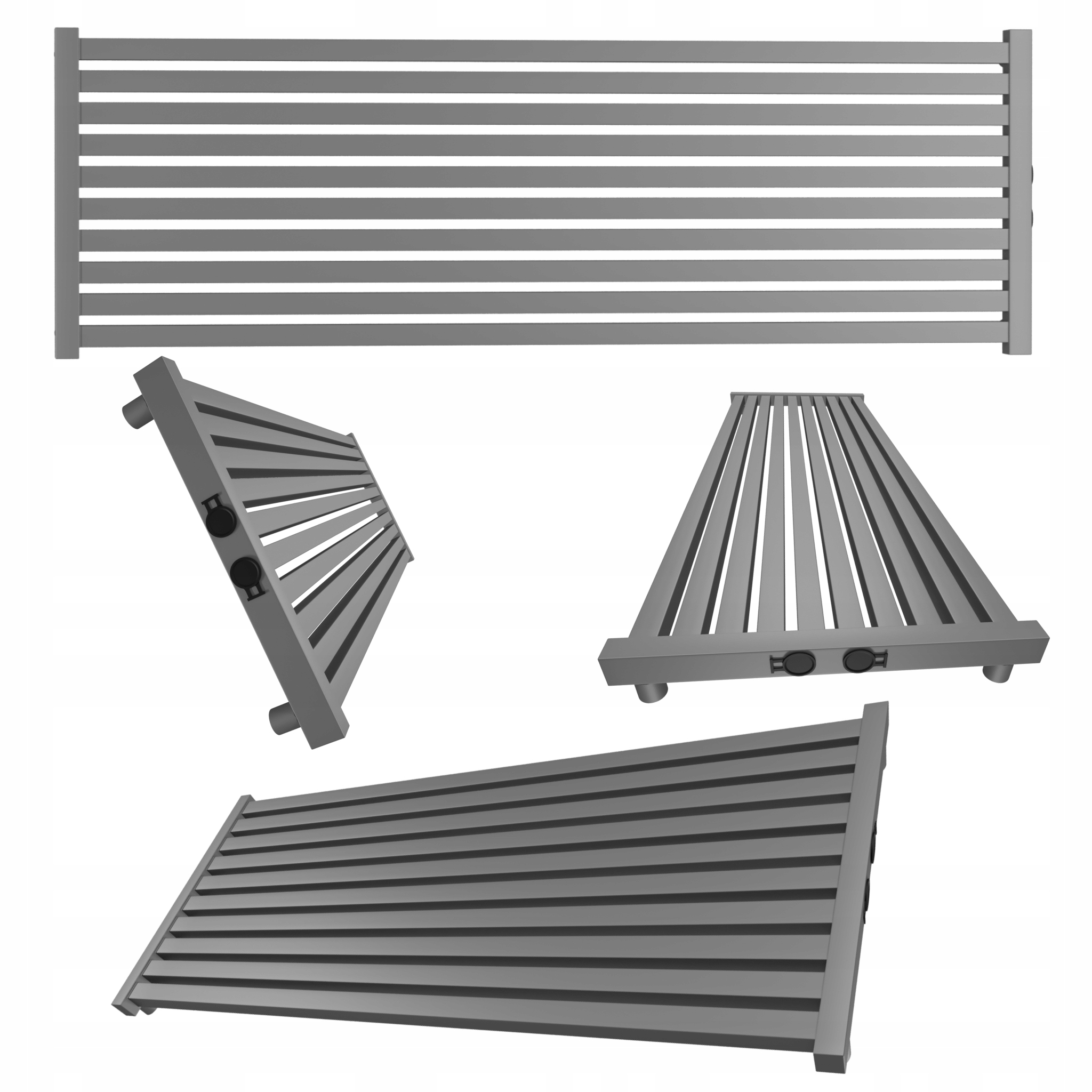 Dekoratívny horizontálny radiátor Radiator 100x46 Antracit