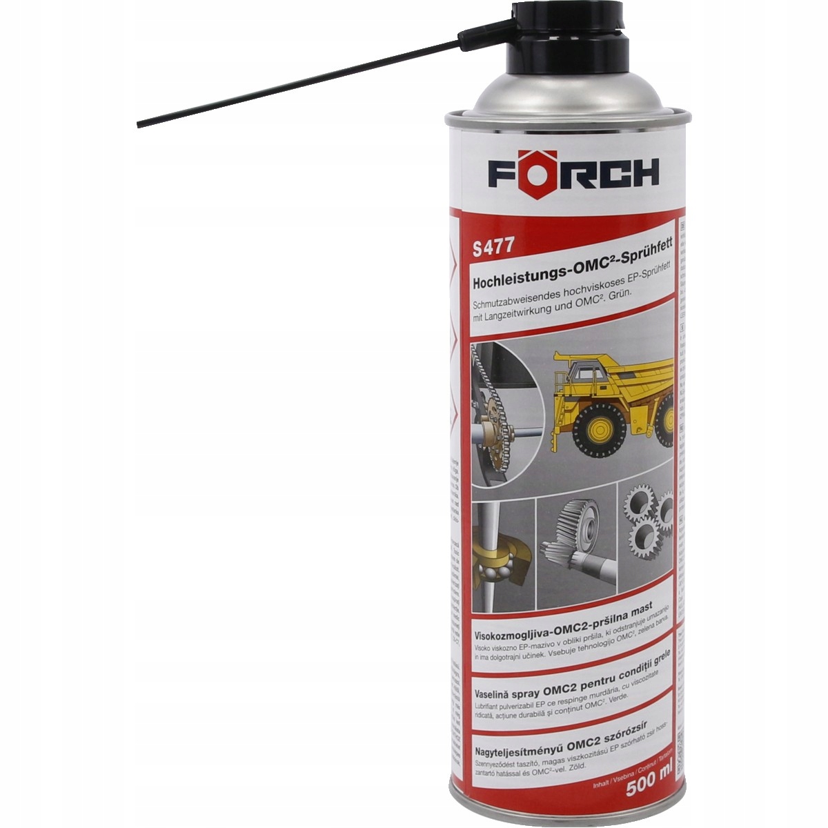 Forch S477 Wysokowydajny Smar Natryskowy OMC2 500ml Zielony Profesjonalny