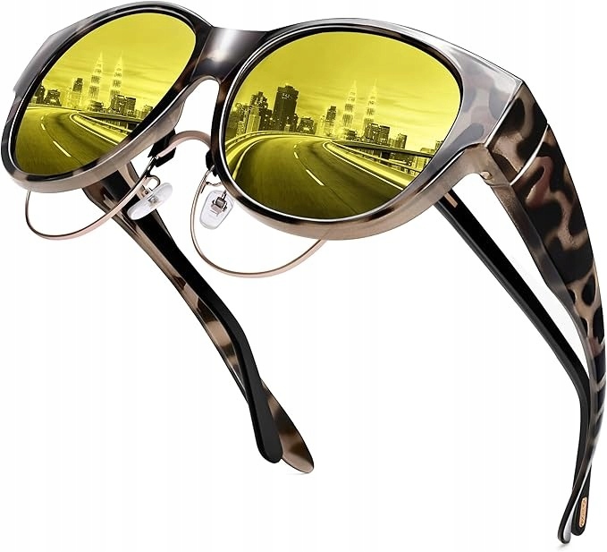 Dámské dioptrické brýle Urumqi UV400 polarizované, žluté