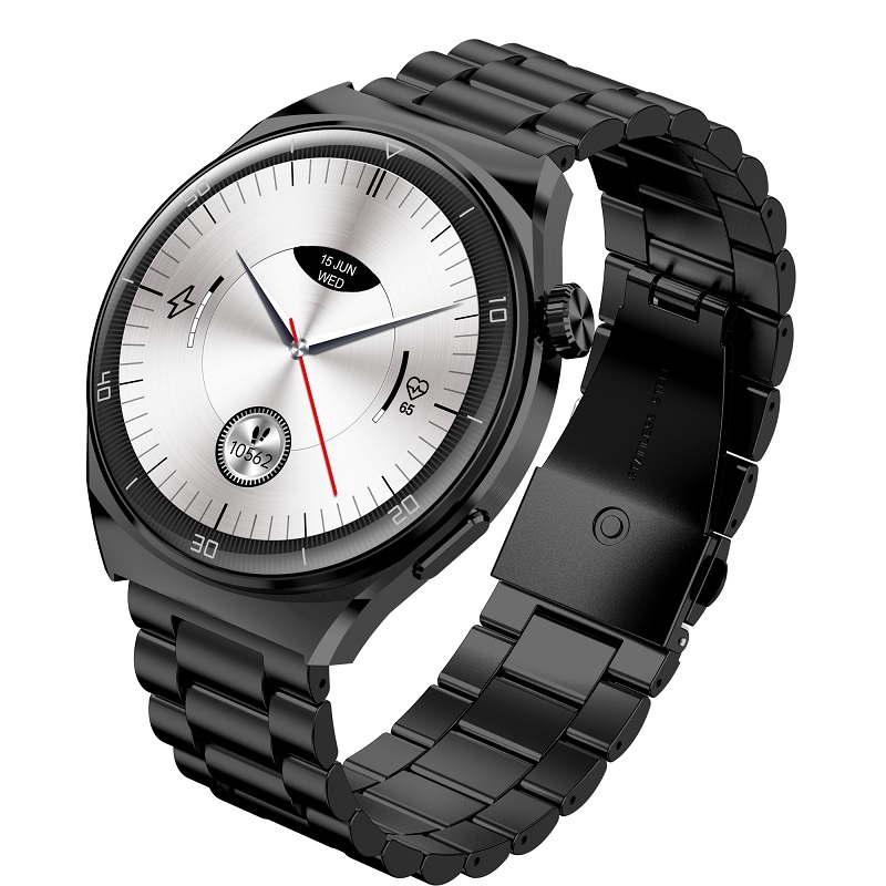 SMARTWATCH GARETT V12 CZARNY STALOWY