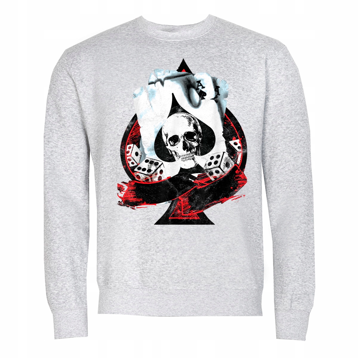 Pánská Mikina Poker Texas Holdem As Pik Lebka