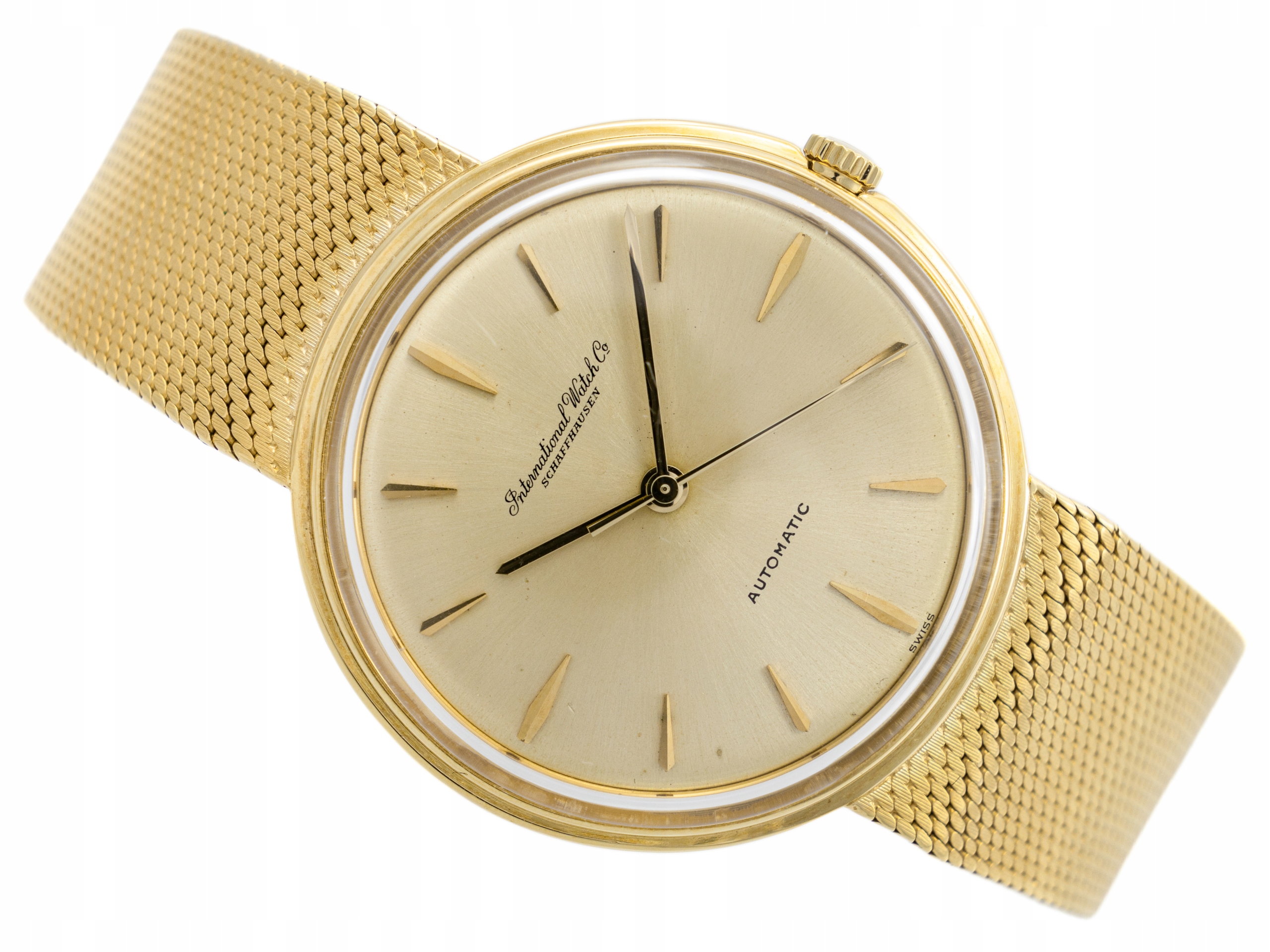 金無垢International Watch Co. 自動巻き時計シャフハウゼン 金無垢International Watch Co. 自動巻き時計シャフハウゼン 金無垢