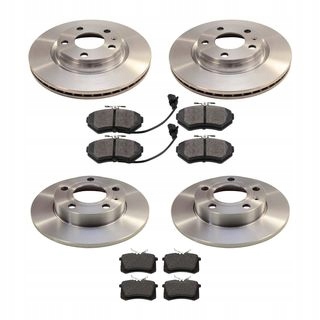 TARCZE KLOCKI PRZOD TYL AUDI A4 B6 B7 280mm KPL