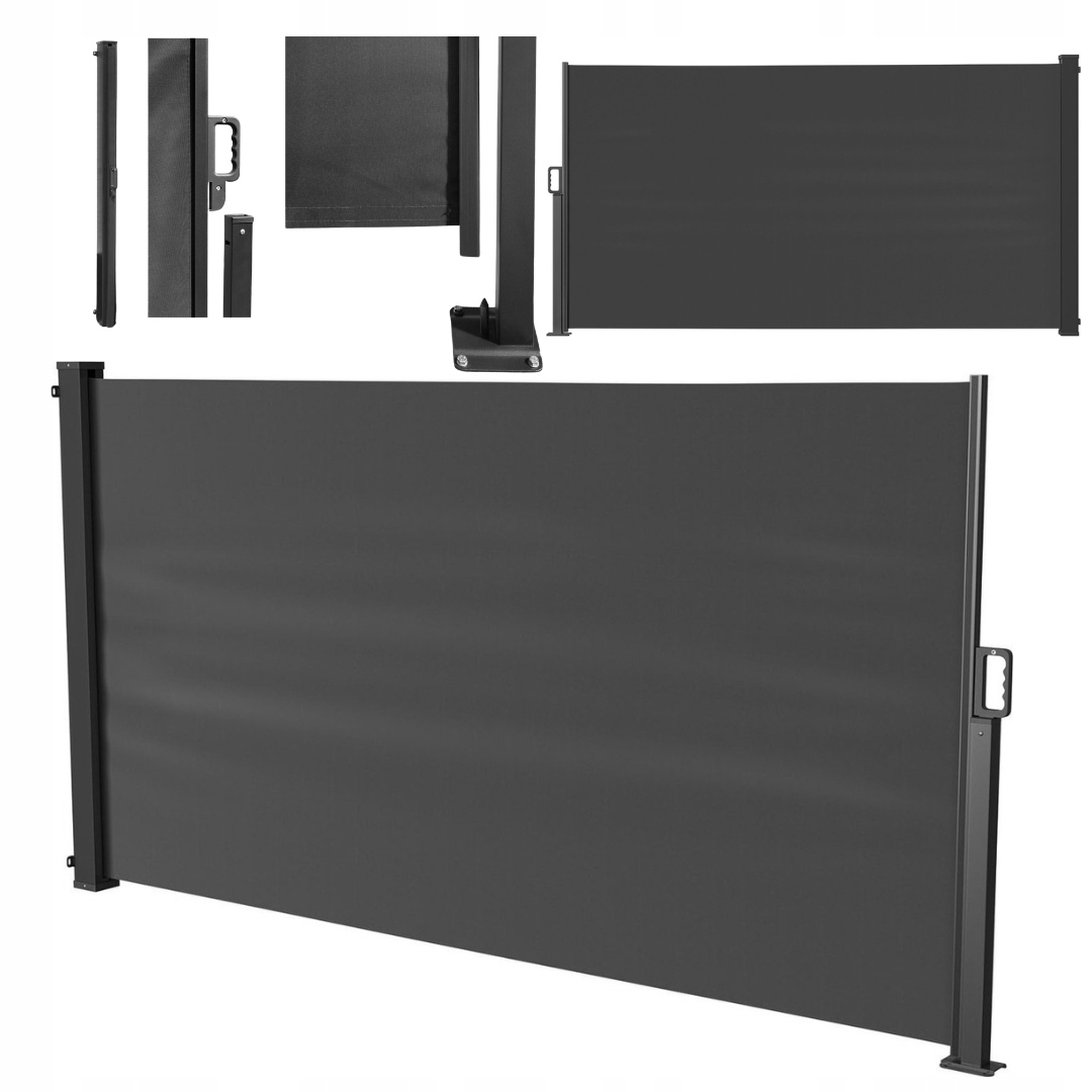 Markiza tarasowa boczna Livarno Home 1,6 x 3 m Antracyt