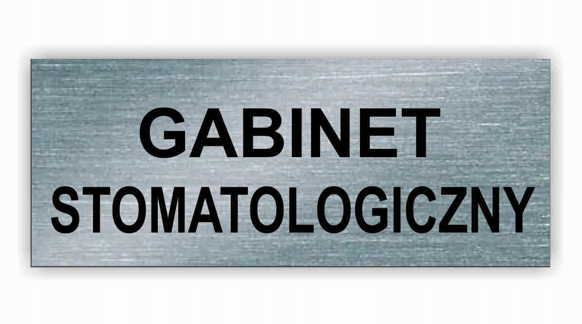 Tabliczka na drzwi GABINET PSYCHOLOGICZNY 25x10cm Rodzaj tablicy grawerowane