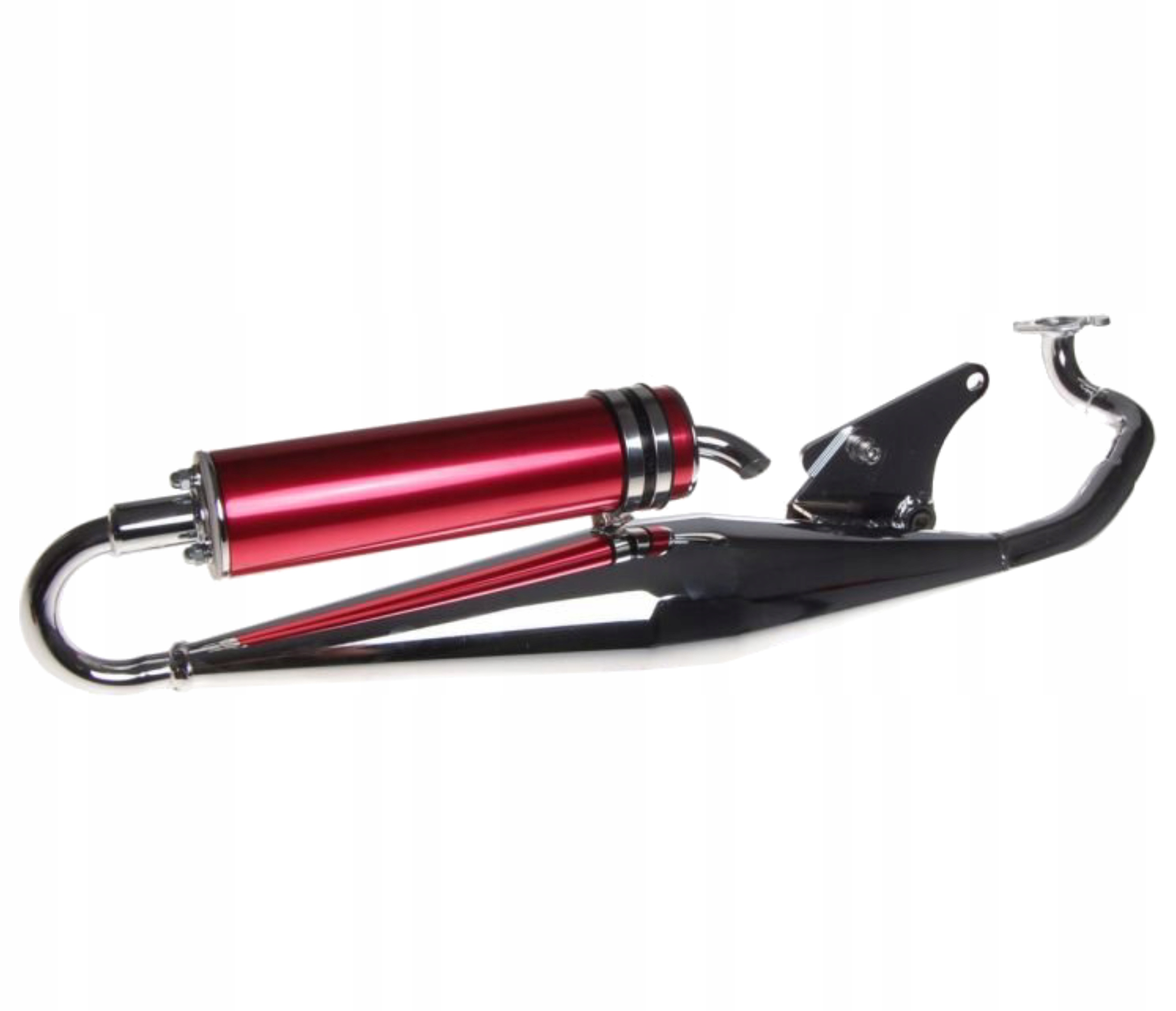 19823874 - Yamaha AEROX 50 2T спортивный глушитель хром Красный