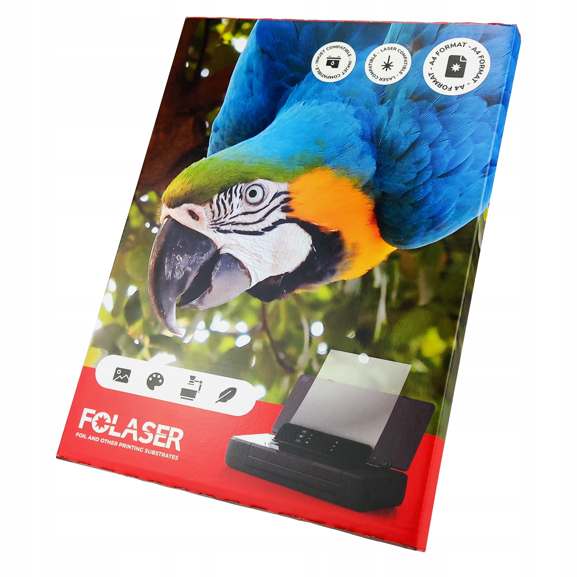 Fólie samolepicí pro laserové tiskárny 50A4