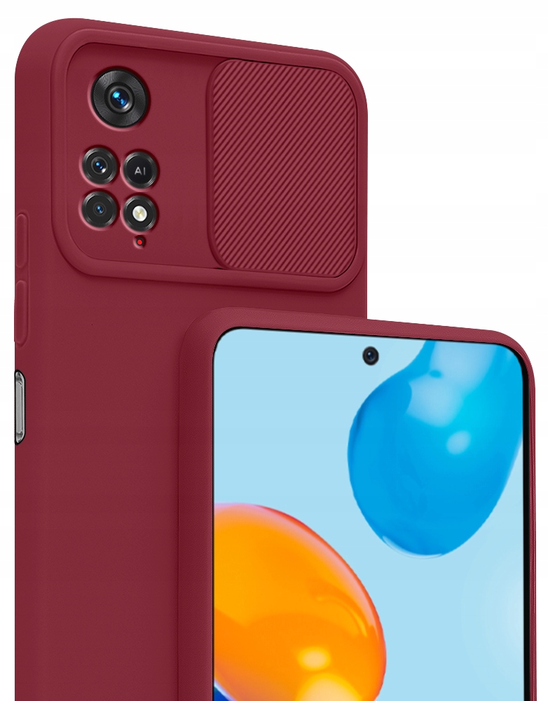 

Etui Silicone CamShield Szkło do Redmi Note 11 Pro