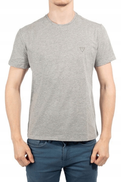 T-shirt Guess męski szary M oryginalna koszulka bawełniana z logo