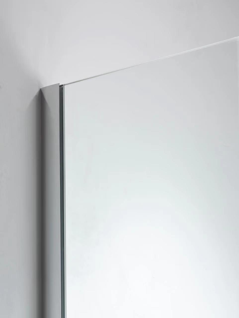 ŚCIANKA PRYSZNICOWA PRZESUWNA KABINA SZYBA WALK-IN 120 CM SZKŁO 8MM CHROM Typ bez brodzika