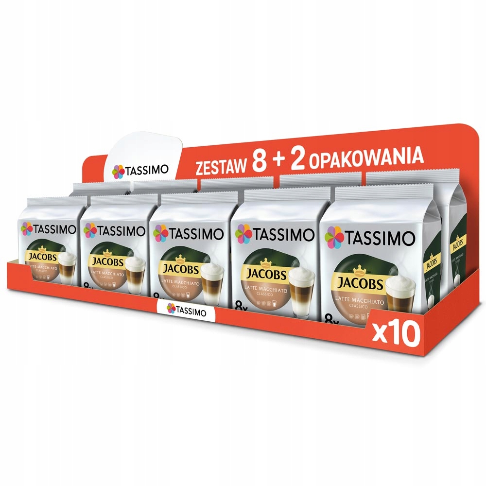 Kapsułki Tassimo Jacobs Macchiato Classico 10x