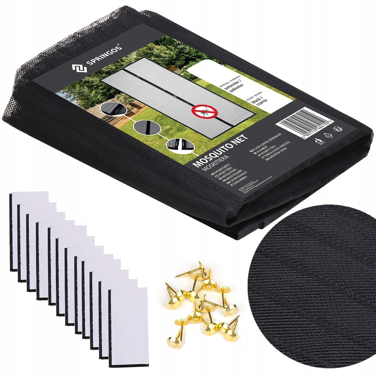MOSKITIERA NA DRZWI BALKONOWE TARASOWE MAGNETYCZNA SIATKA 100x210cm MOCNA EAN (GTIN) 5907719484150