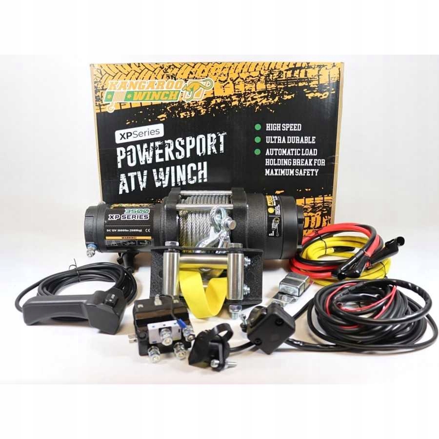 WYCIĄGARKA DO QUADA KANGAROO WINCH XP 3500LBS 1588KG LINA STALOWA