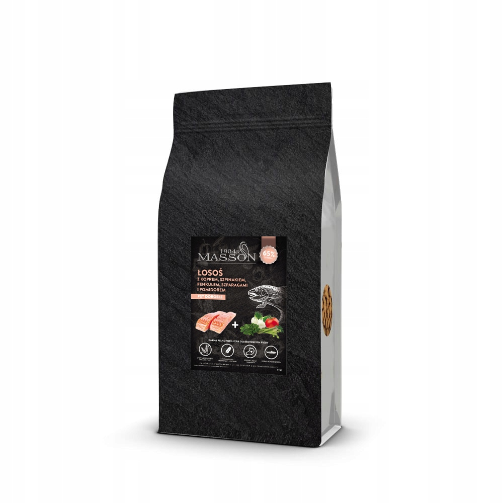 Masson Monobiałkowa Hypoalergiczna Szkocki Łosoś 65% 12kg Medium