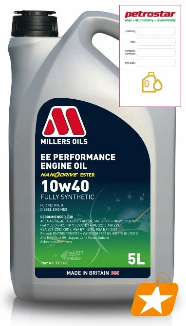 Millers Ee Performance 10W40 5L