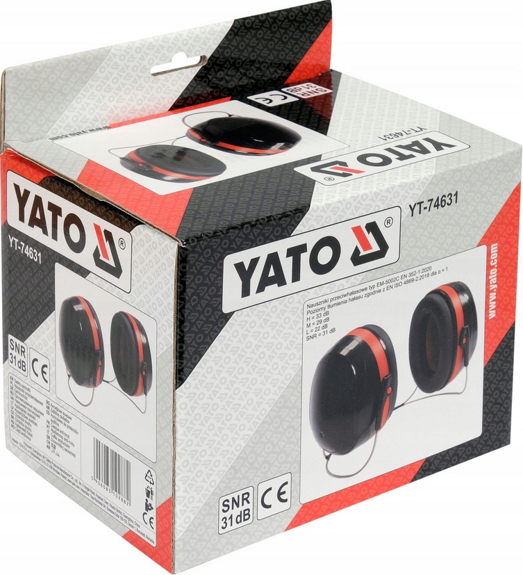 NAUSZNIKI NAKARKOWE SŁUCHAWKI WYGŁUSZAJĄCE BHP OCHRONNIKI SŁUCHU 31DB EAN (GTIN) 5906083102882