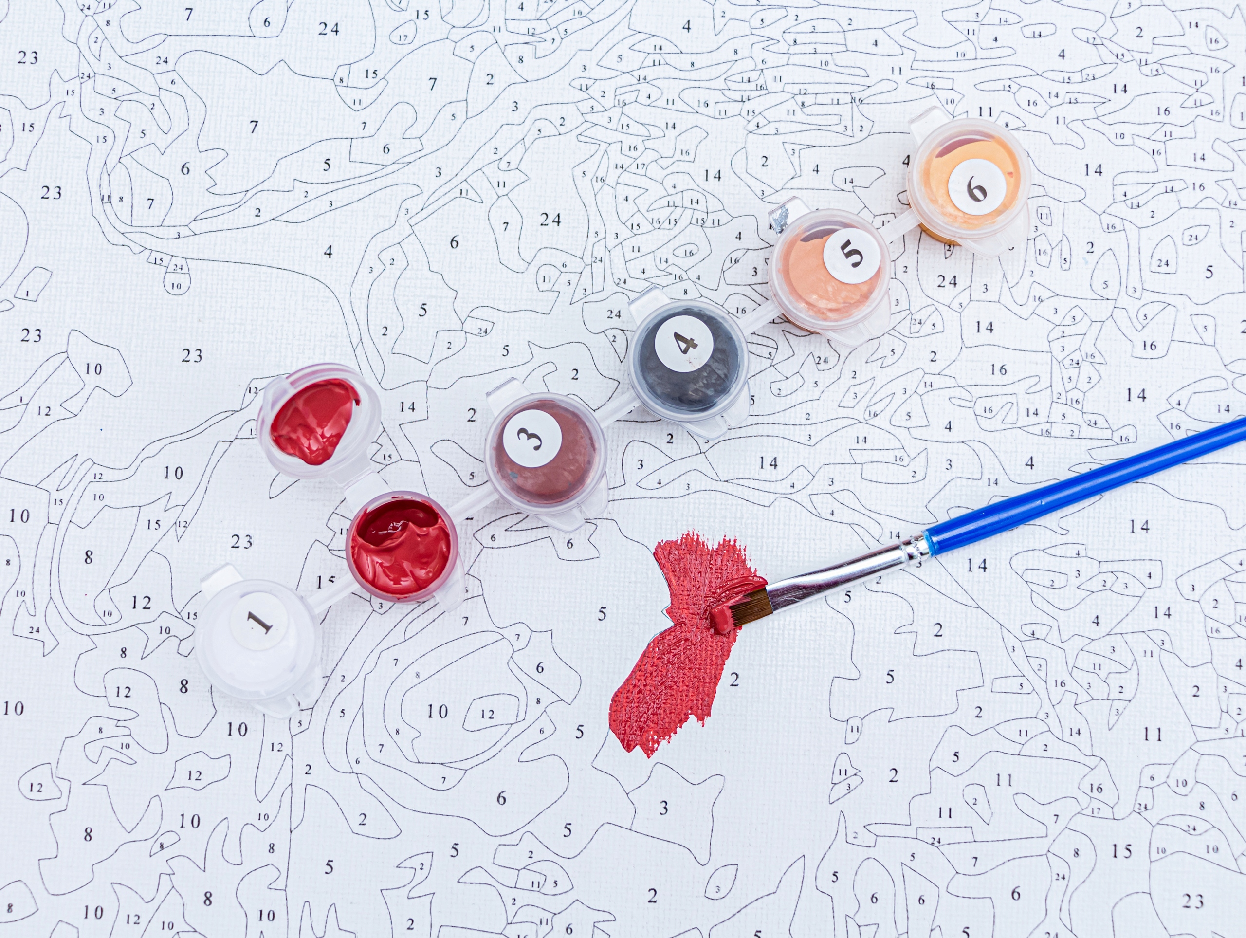 ZESTAW do MALOWANIA po NUMERACH Obraz Malowanie po Numerach ABSTRAKCJA Szerokość produktu 40 cm