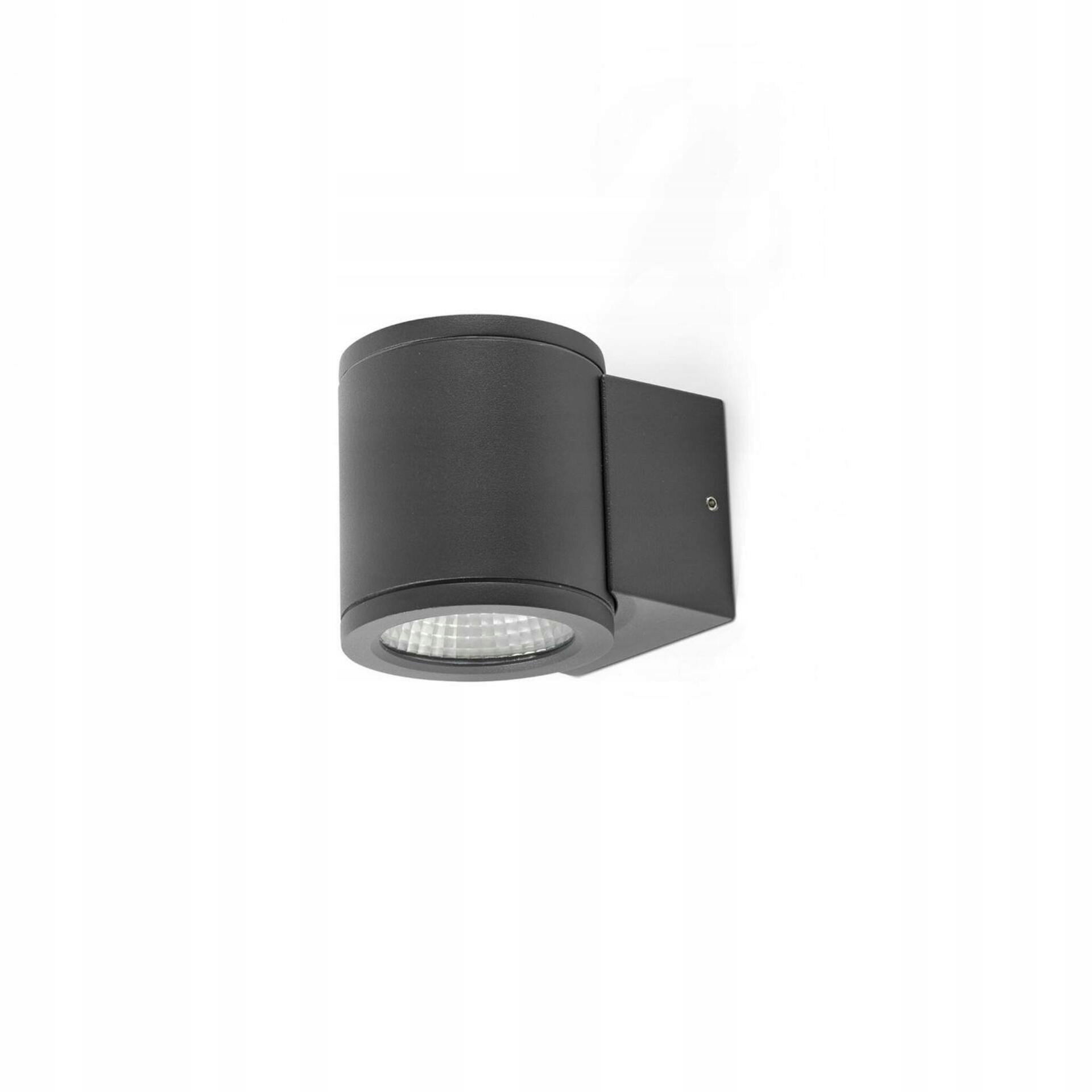 Nástenné Led svietidlo Faro Tond 1L, tmavá šedá, 6W, 2700K, IP54, exteriér