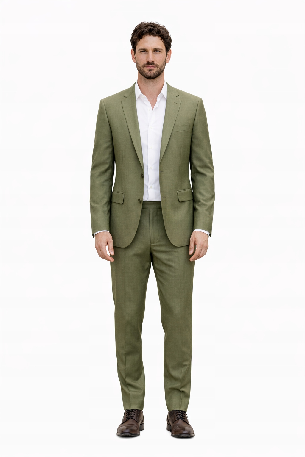 Lindbergh Zelený Slim Oblek S Černou Podšívkou 46 I4B