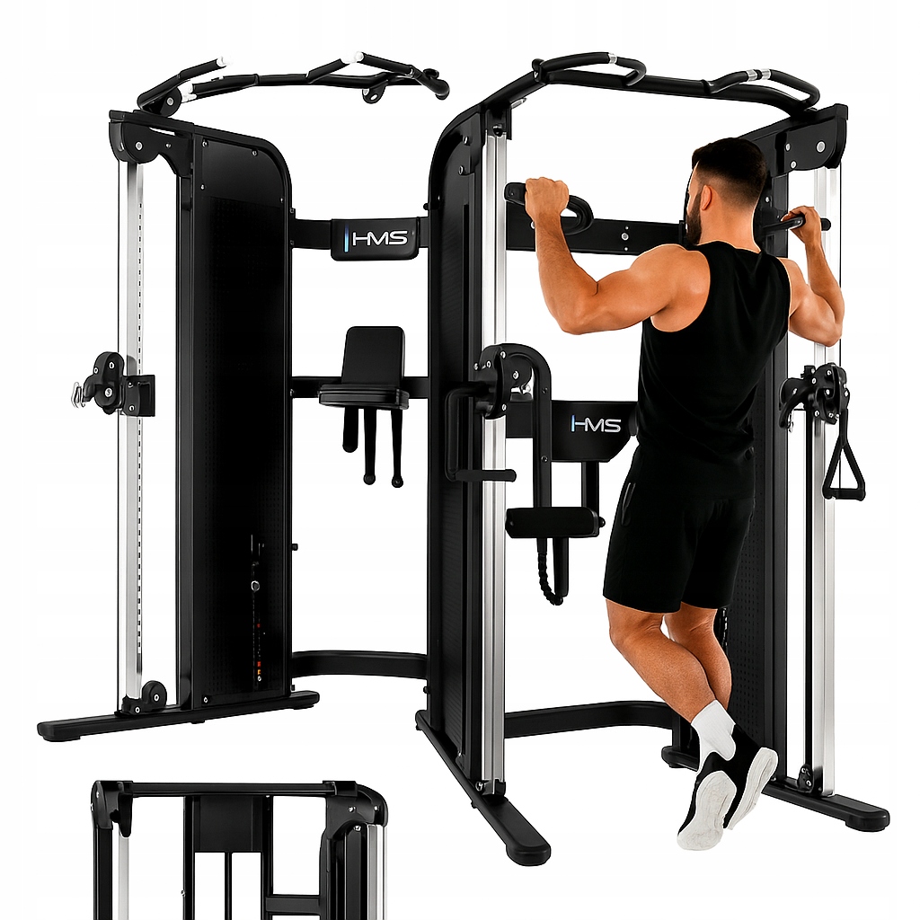 Maszyna Treningowa Hms Commercial Brama Z Wyciągiem 2x90 Kg Regulowana