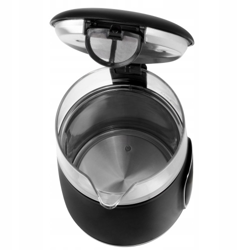 Czajnik Elektryczny Czarny 2200W Regulacja Stal Nierdzewna LED Adler 1,7 L