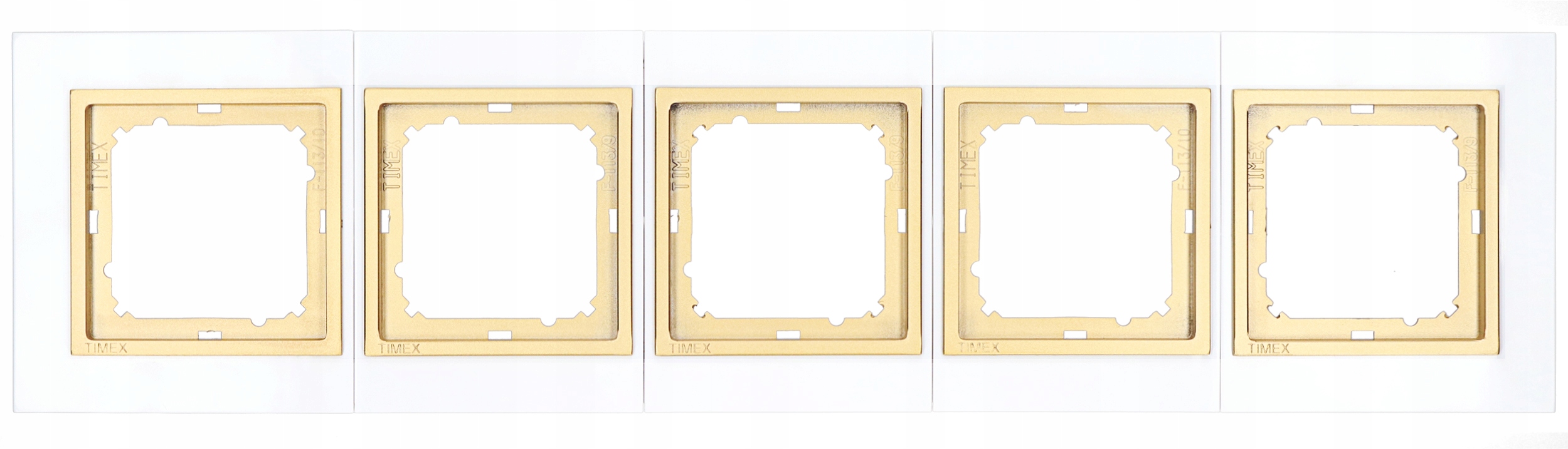 

Ramka pięciokrotna Magic biały złoty