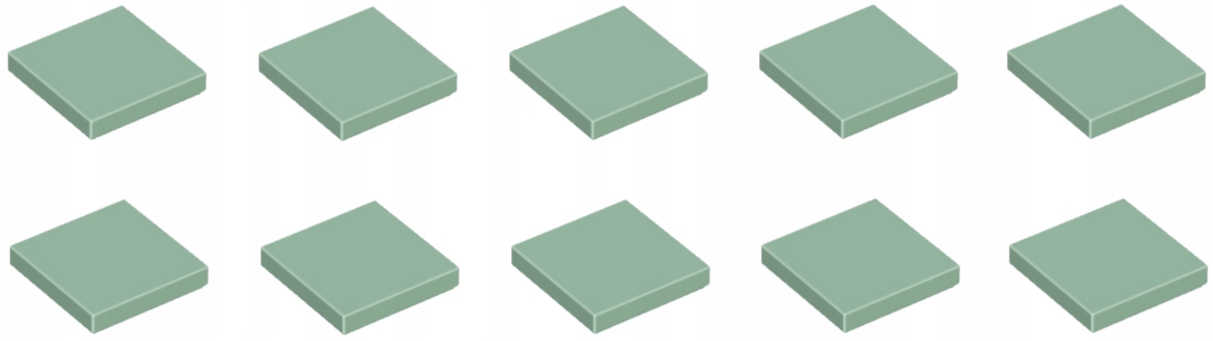 

Lego Płytka Tile 2x2 Sand Green 3068b 6133896 10