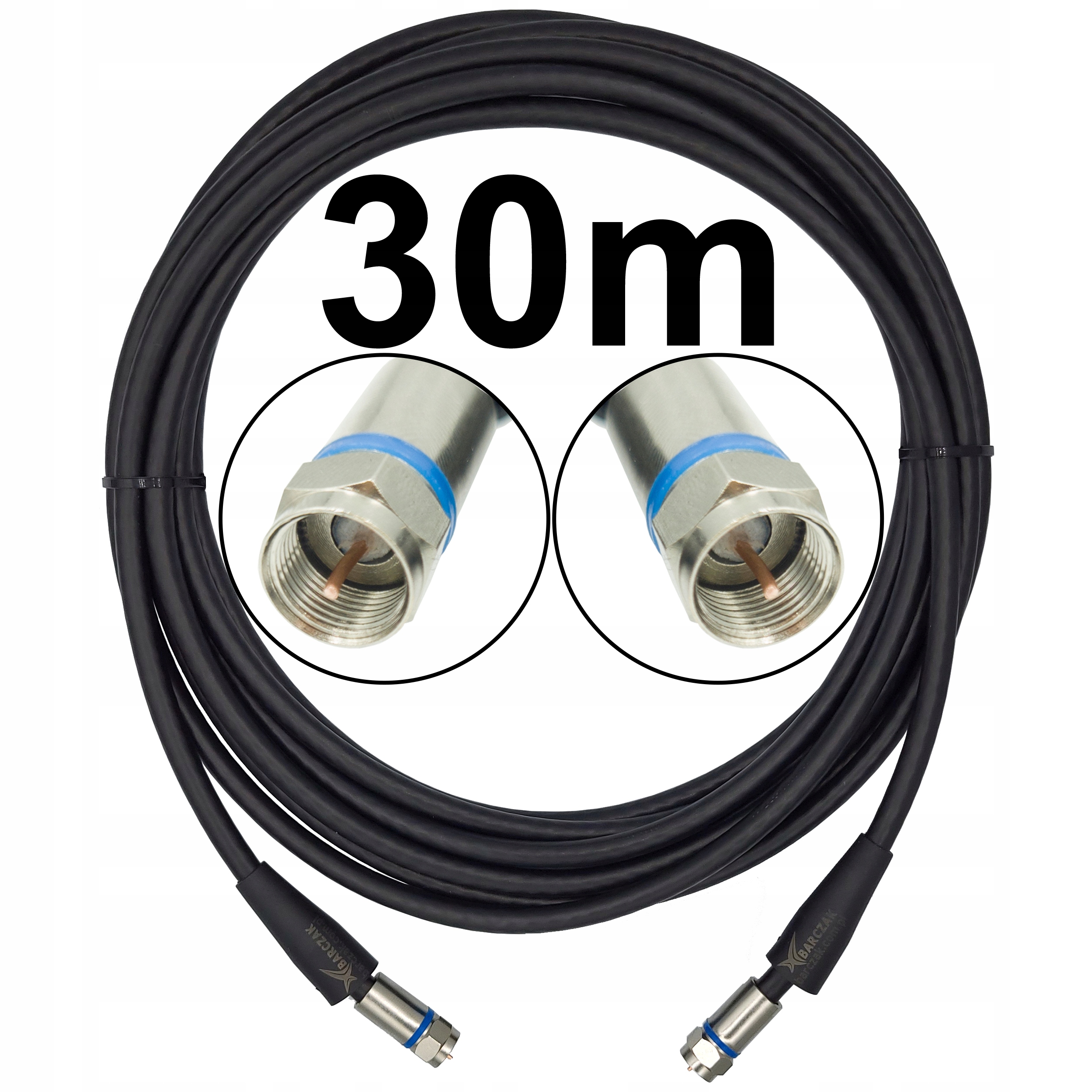 Koaxiální kabel F Konektor vnější F Konektor 30 m