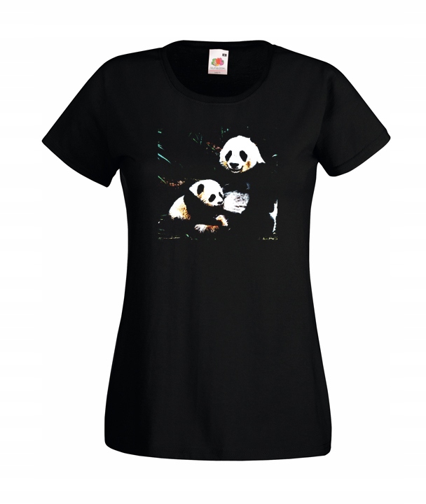 

M Koszulka Damska Panda Miś Misie Bądź Sobą Wzór