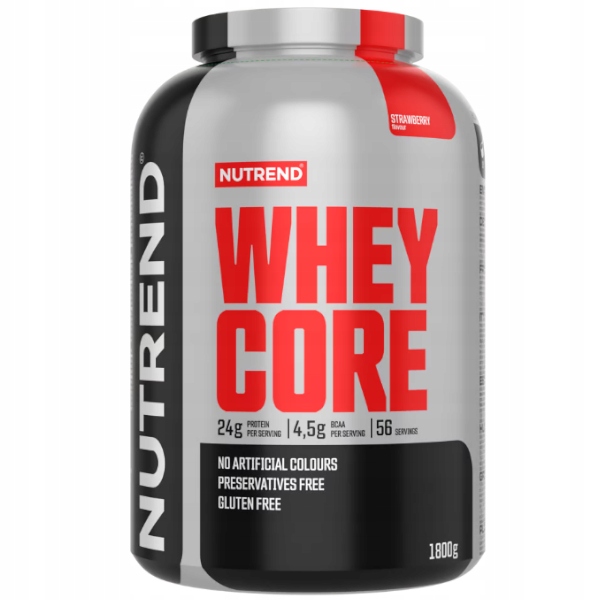Protein Nutrend Whey Core Jahodová aminokyselina 1800 g