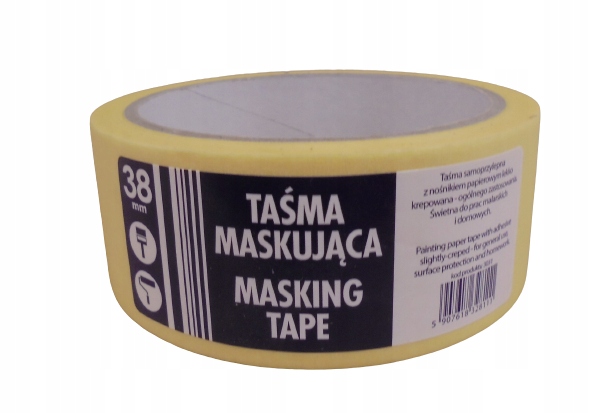 

Taśma Maskująca Malarska Żółta 38mm x 25m