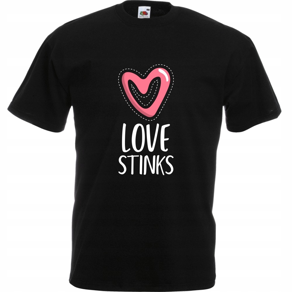 

Koszulka love stinks miłość śmierdzi L czarna