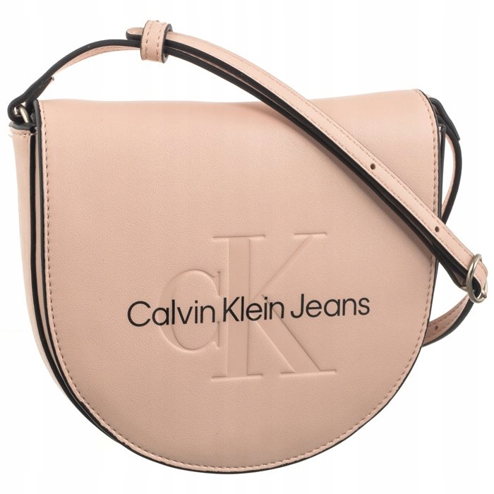 Kabelka Poštárka Calvin Klein Sculpted Mini Saddle Bag Pale Ružová