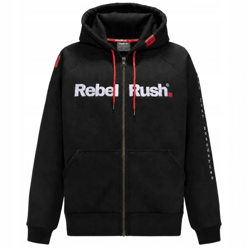 Mikina Rebelrush Zip Černý