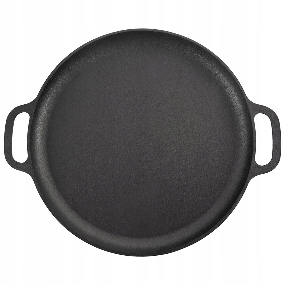 Litinová pánev na plyn, indukční gril, ohniště do trouby, talíř 35 cm