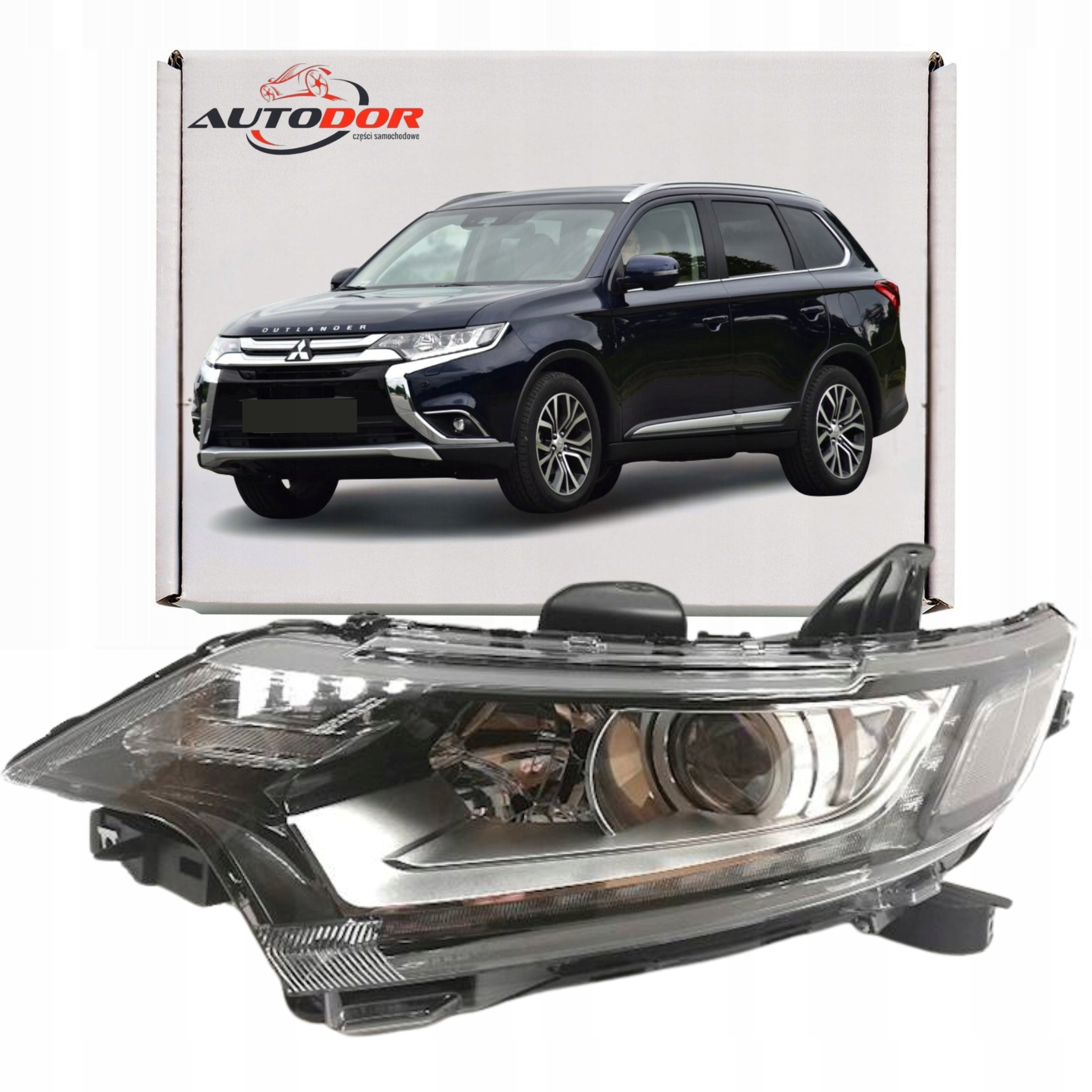 Mitsubishi Outlander III 2015 Lampa Světlomet Elektrická Levá Motorek