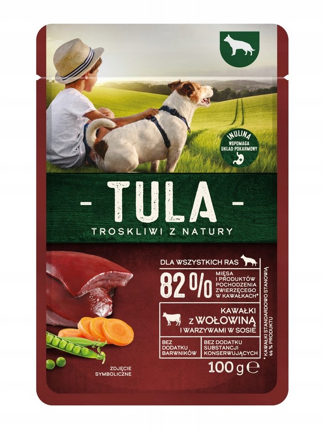 Tula Krmivo pro psy s hovězím masem a zeleninou v omáčce