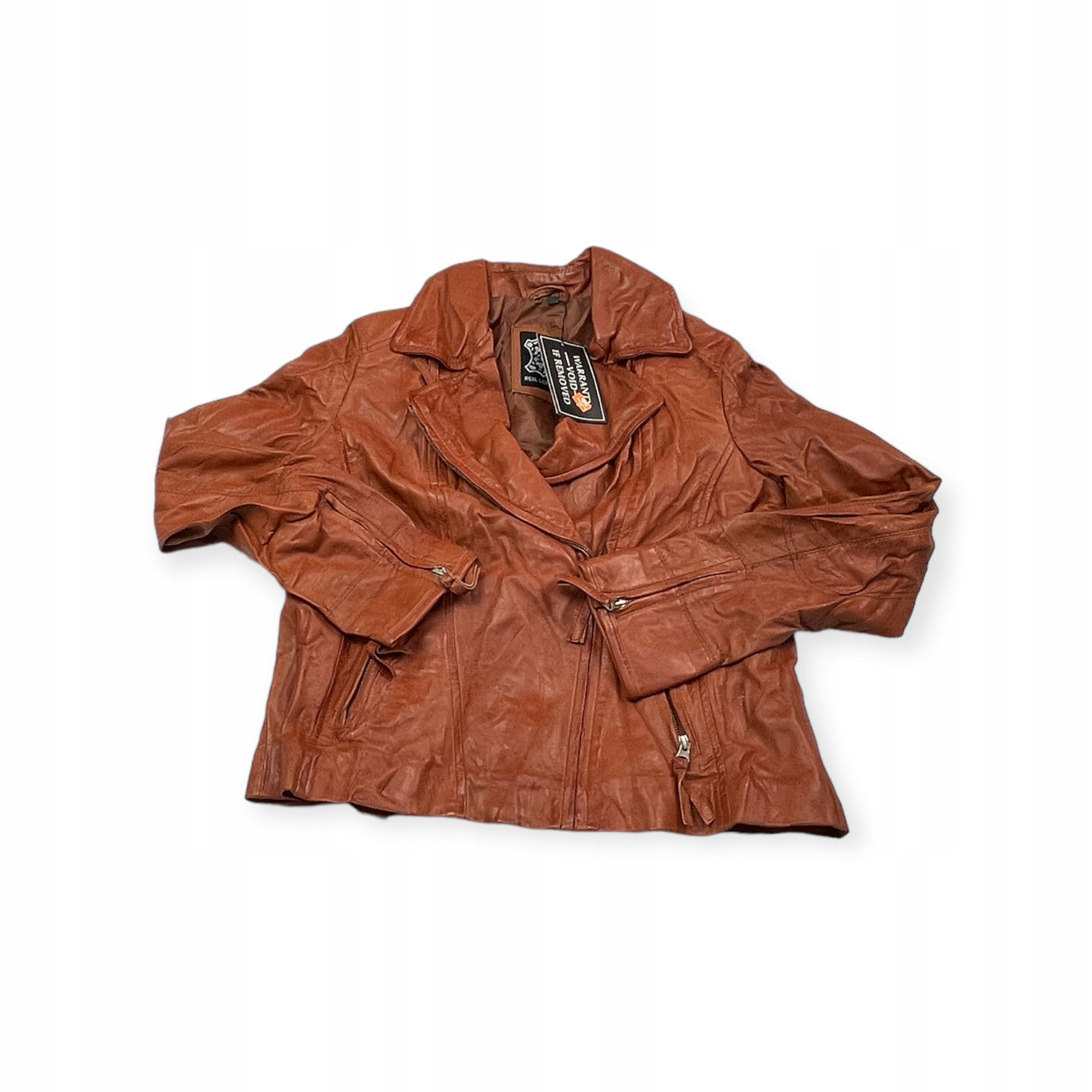 Dámská kožená bunda ramoneska Real Leather L