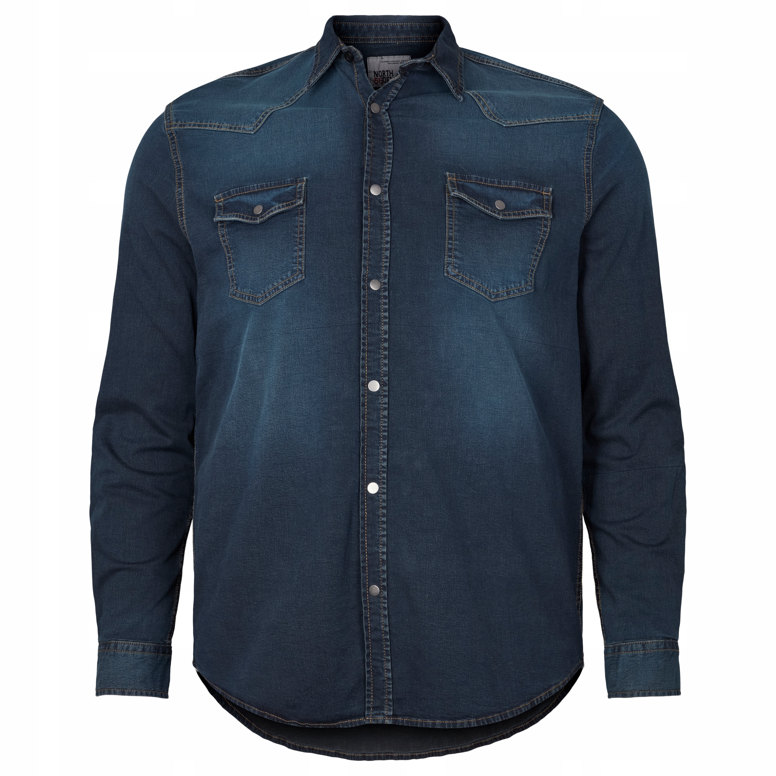 North Velké Velikosti Džínová Košile Western 6XL