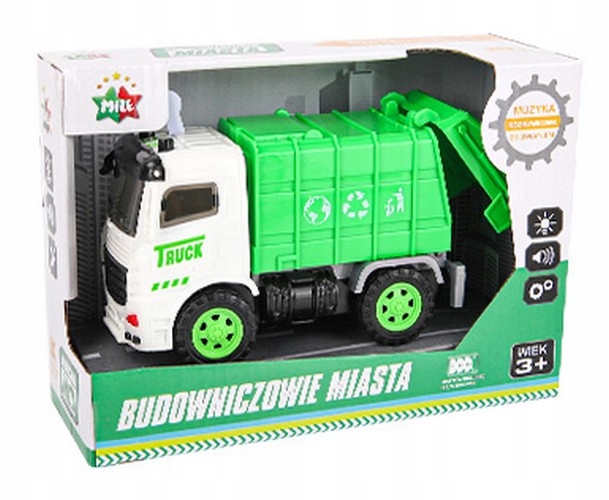 

Śmieciarka Auto Inercyjne światło dźwięk 8521